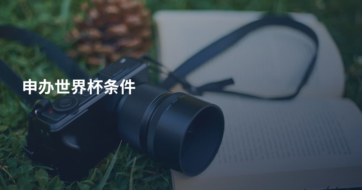 申办世界杯条件