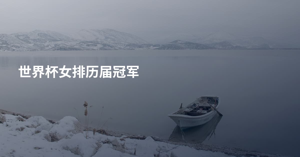 世界杯女排历届冠军