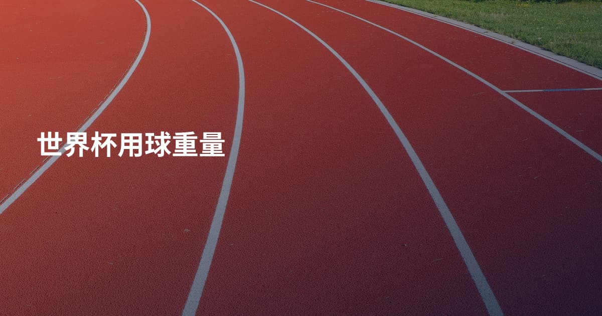 世界杯用球重量