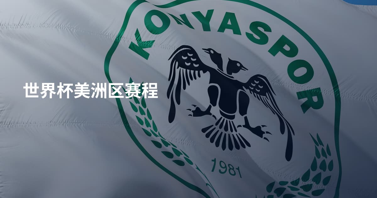 世界杯美洲区赛程