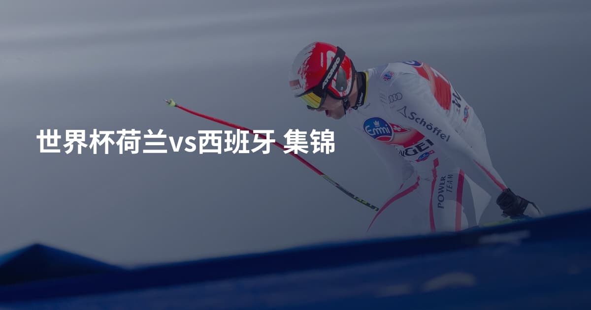 世界杯荷兰vs西班牙 集锦