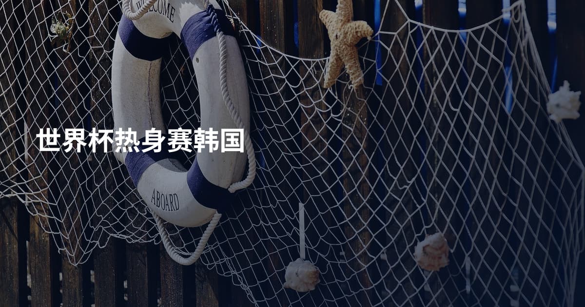 世界杯热身赛韩国