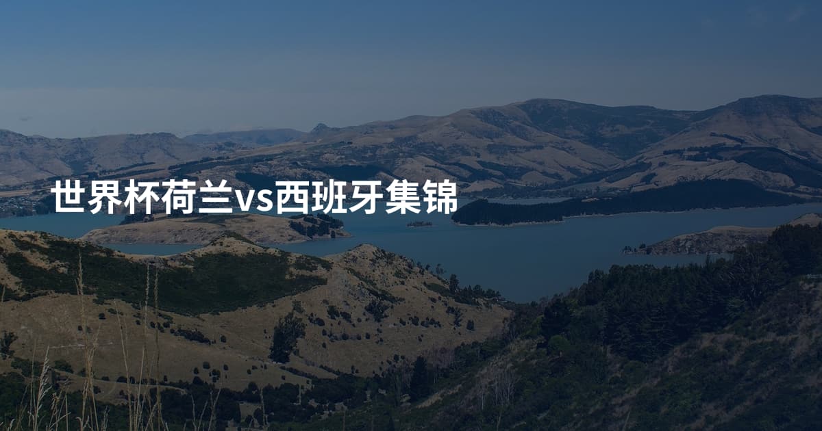 世界杯荷兰vs西班牙集锦
