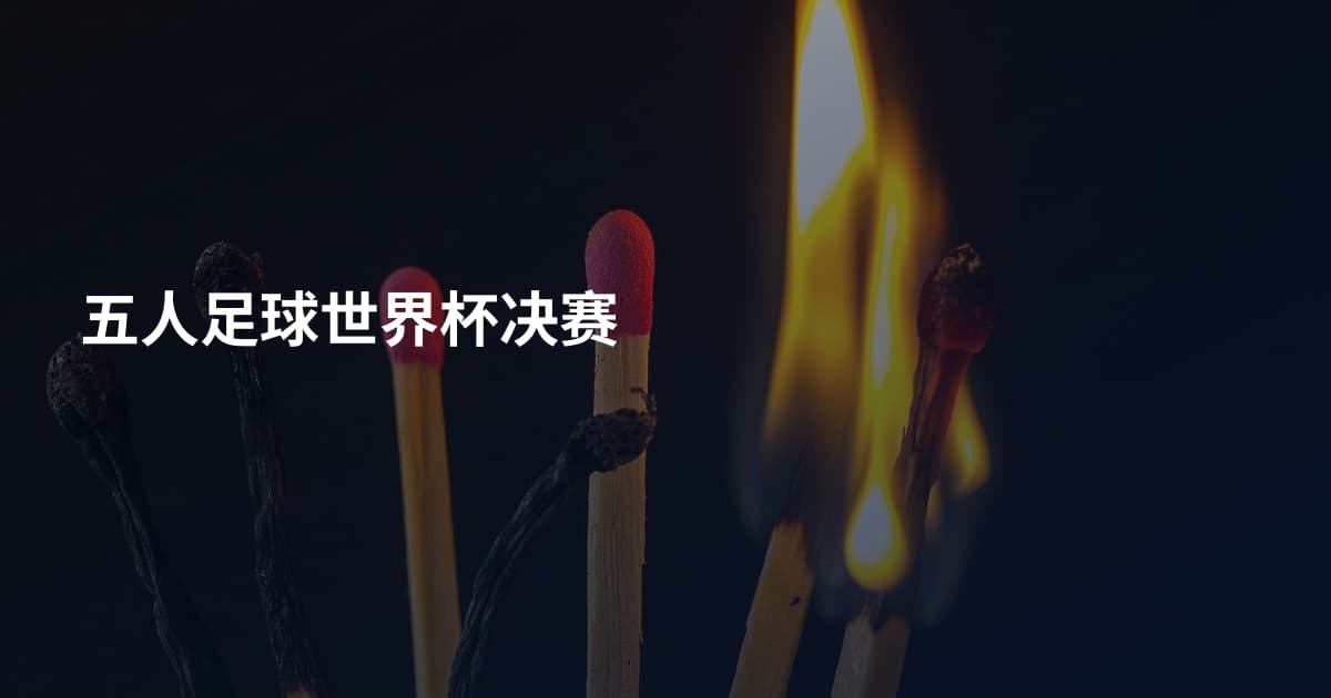 五人足球世界杯决赛