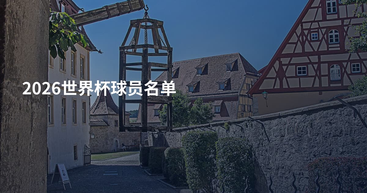2026世界杯球员名单
