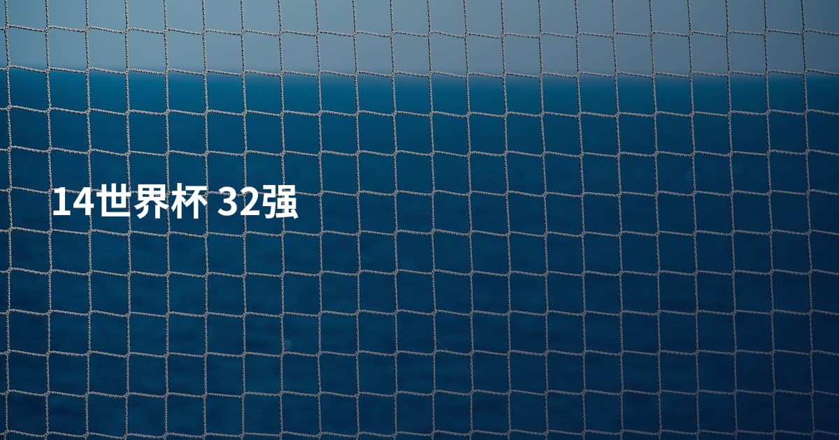 14世界杯 32强