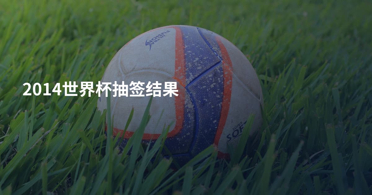 2014世界杯抽签结果