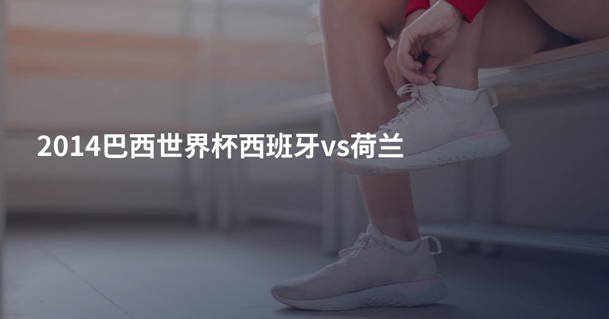 2014巴西世界杯西班牙vs荷兰