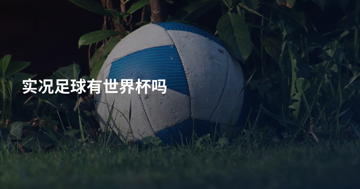 实况足球有世界杯吗