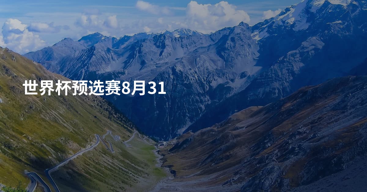 世界杯预选赛8月31