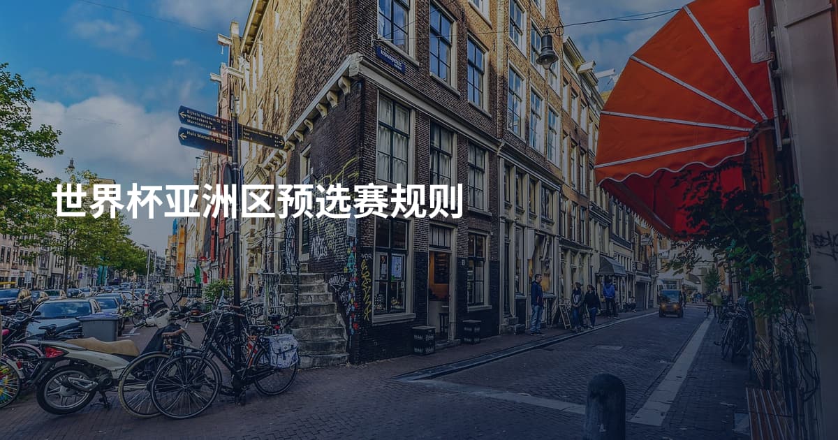 世界杯亚洲区预选赛规则