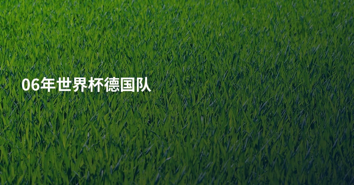 06年世界杯德国队