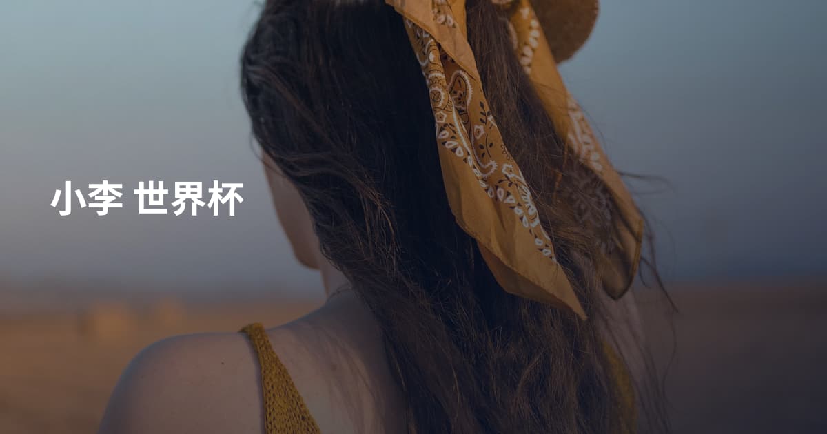 小李 世界杯
