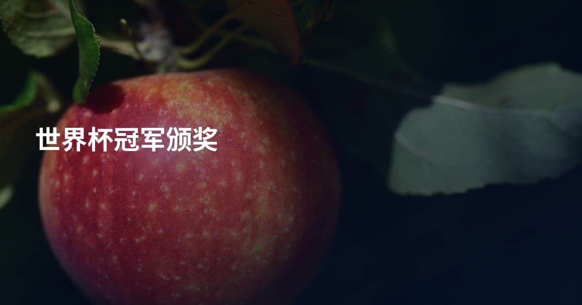 世界杯冠军颁奖