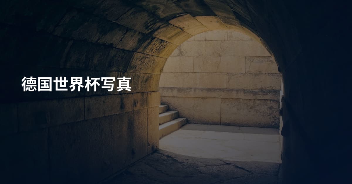 德国世界杯写真