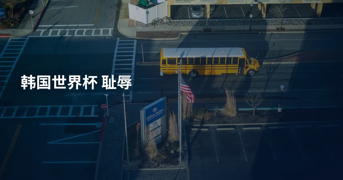 韩国世界杯 耻辱