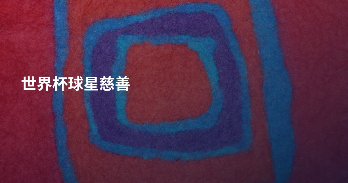 世界杯球星慈善