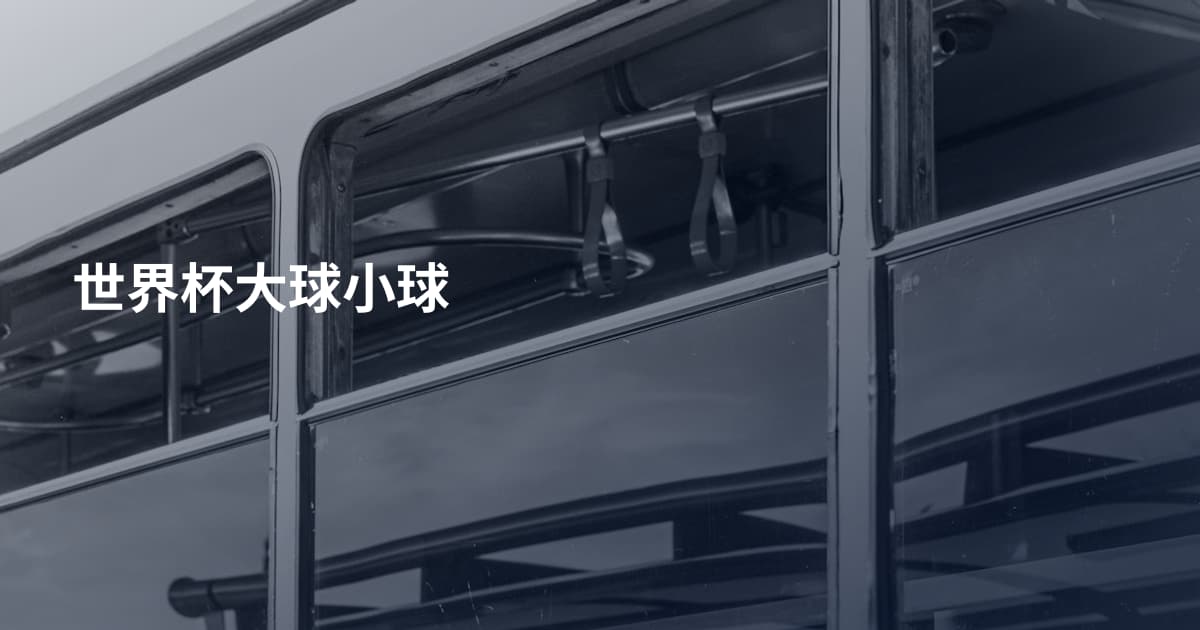 世界杯大球小球