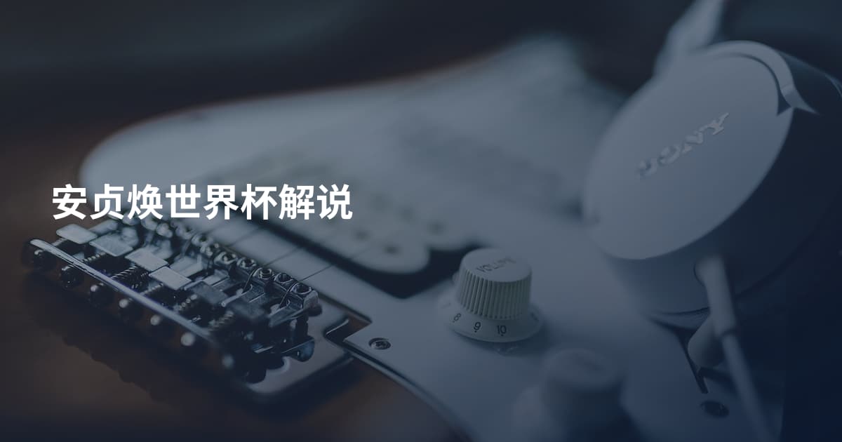 安贞焕世界杯解说