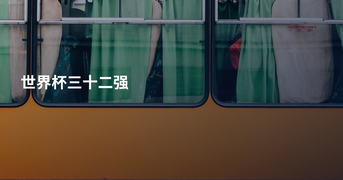 世界杯三十二强