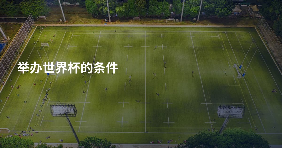 举办世界杯的条件