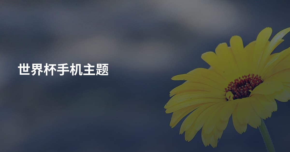世界杯手机主题