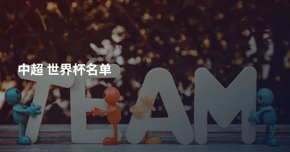 中超 世界杯名单