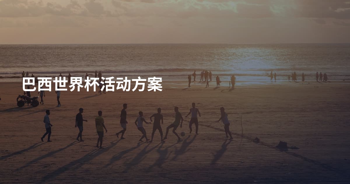 巴西世界杯活动方案