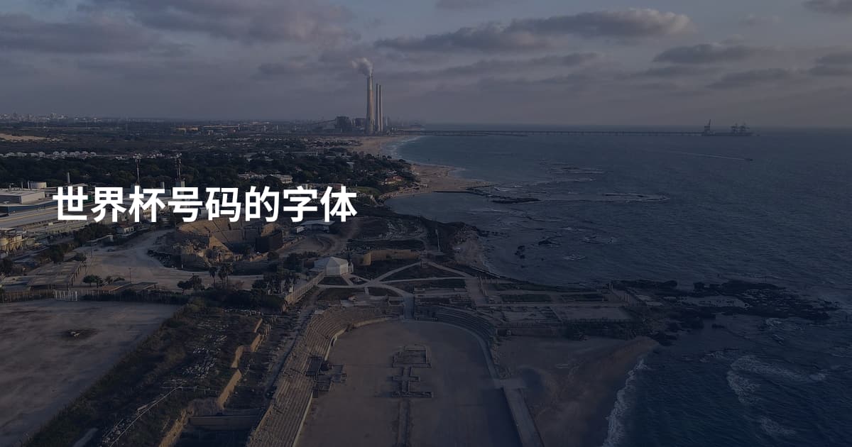 世界杯号码的字体
