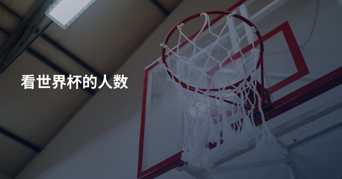 看世界杯的人数