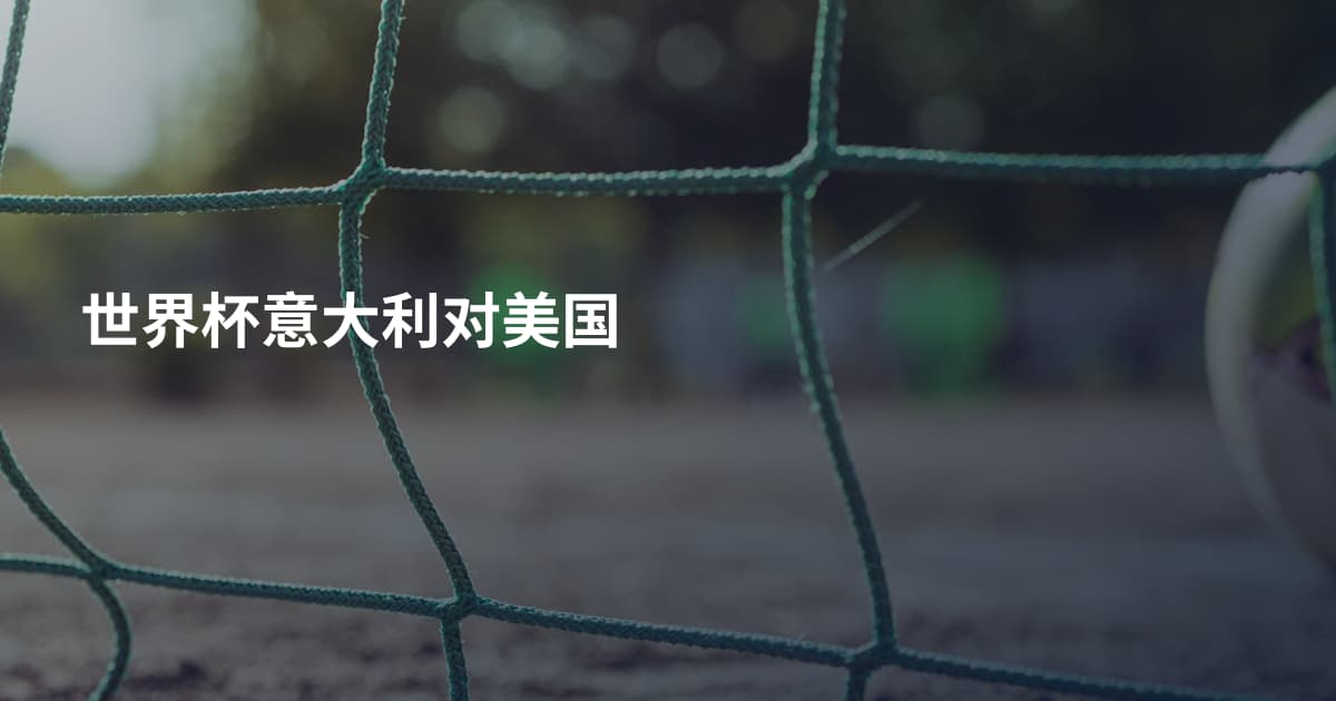 世界杯意大利对美国