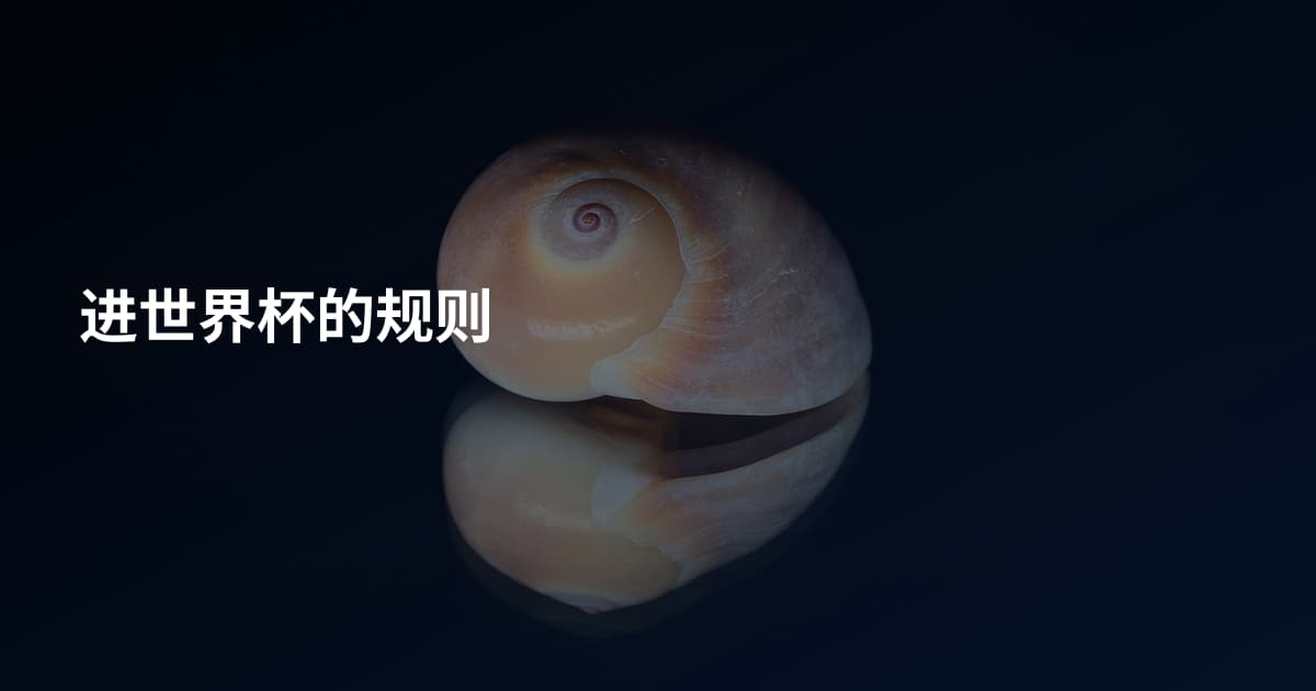 进世界杯的规则