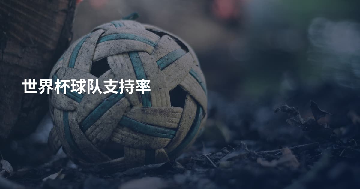 世界杯球队支持率