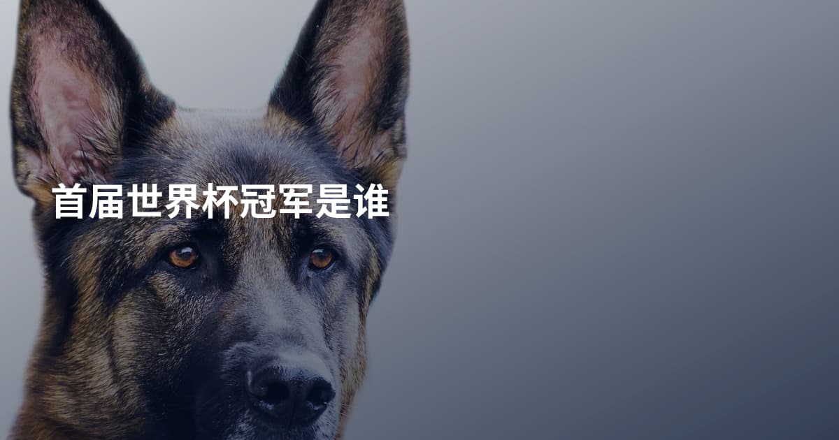 首届世界杯冠军是谁