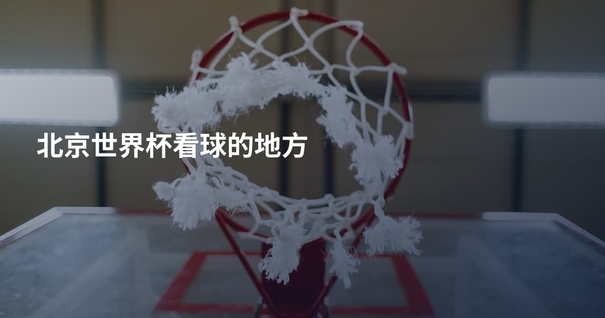 北京世界杯看球的地方