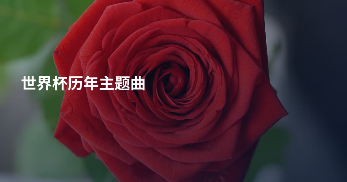 世界杯历年主题曲