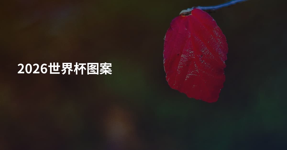2026世界杯图案