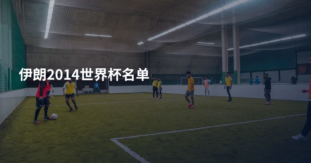 伊朗2014世界杯名单