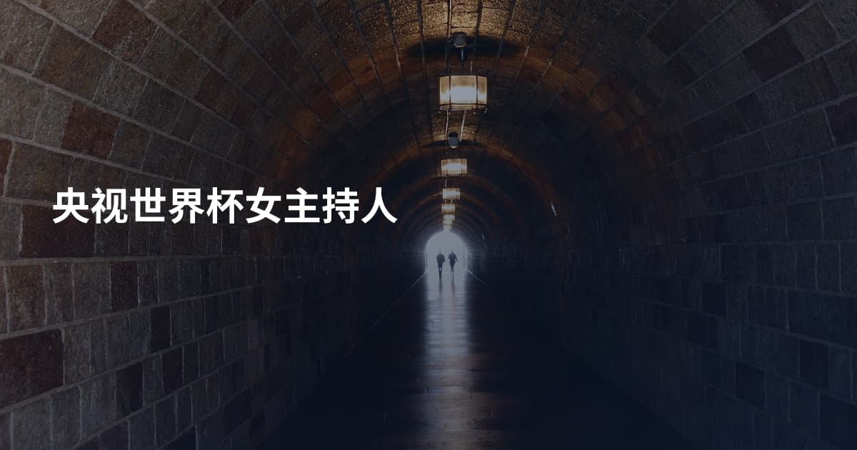 央视世界杯女主持人