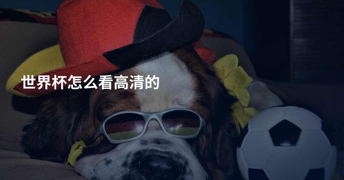 世界杯怎么看高清的