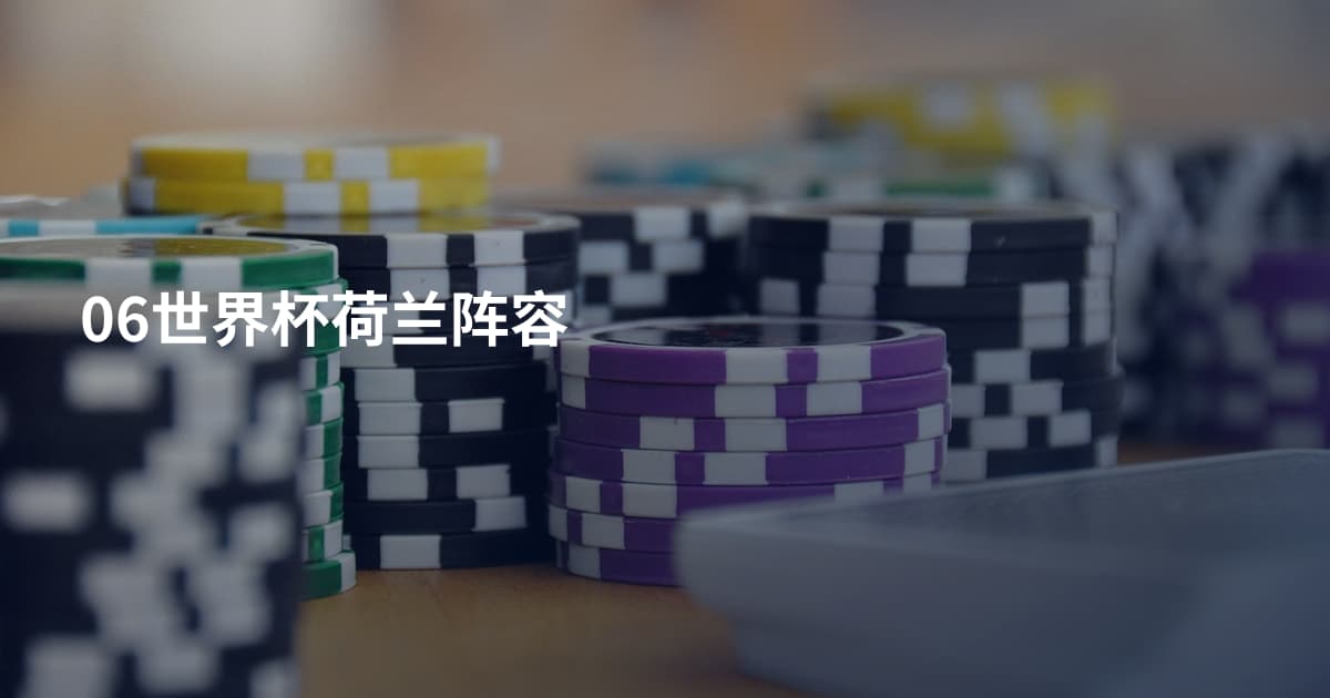 06世界杯荷兰阵容