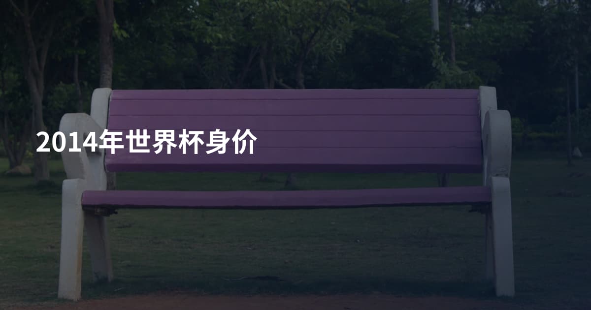 2014年世界杯身价