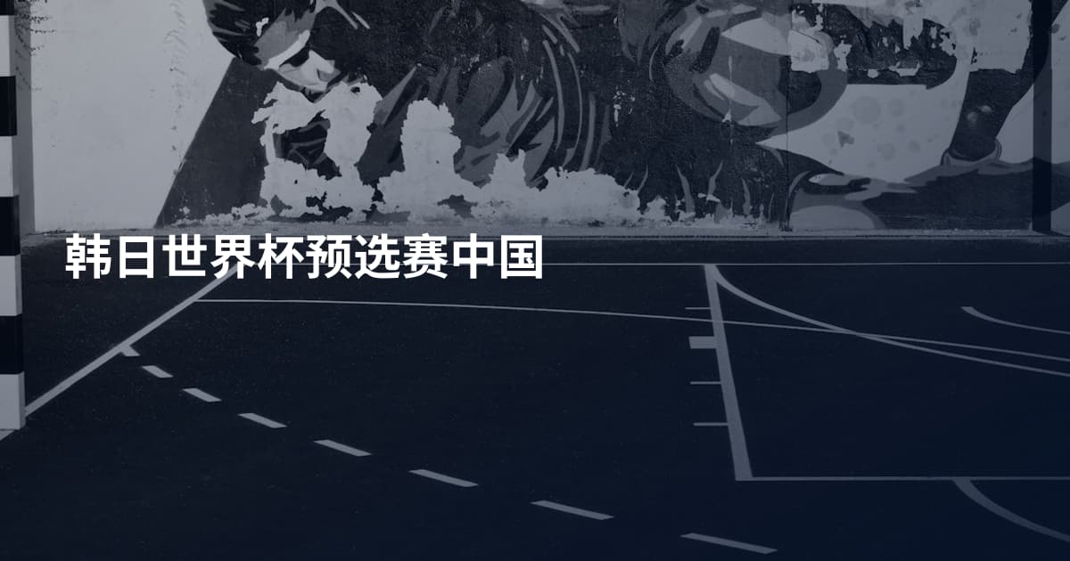 韩日世界杯预选赛中国