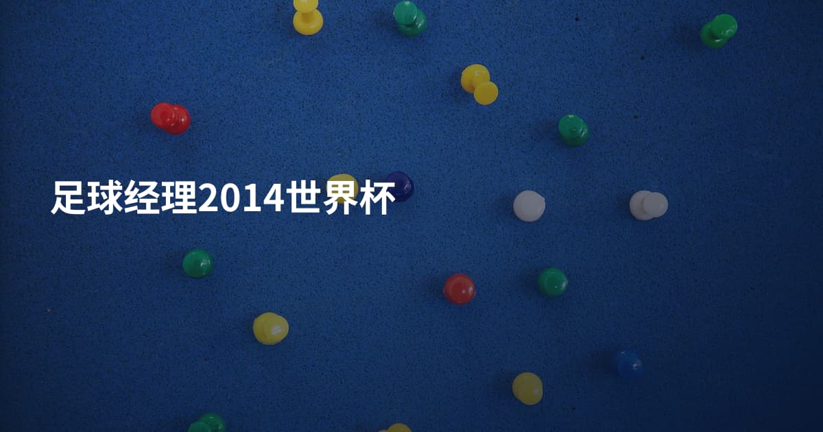 足球经理2014世界杯