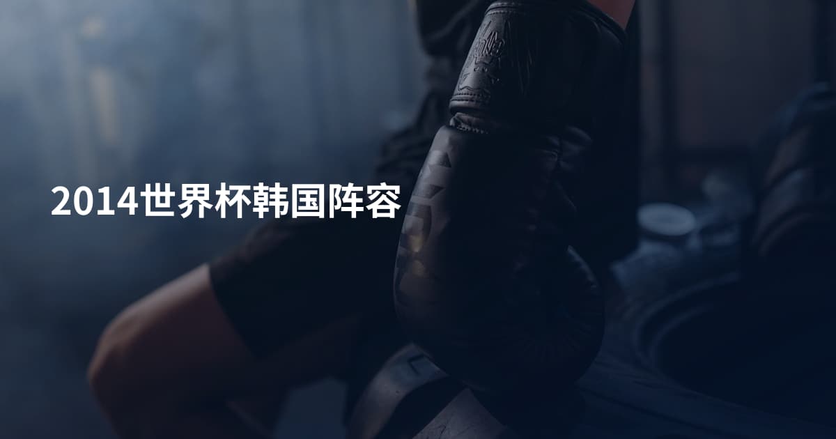 2014世界杯韩国阵容