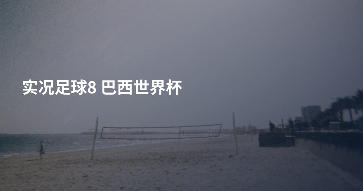 实况足球8 巴西世界杯