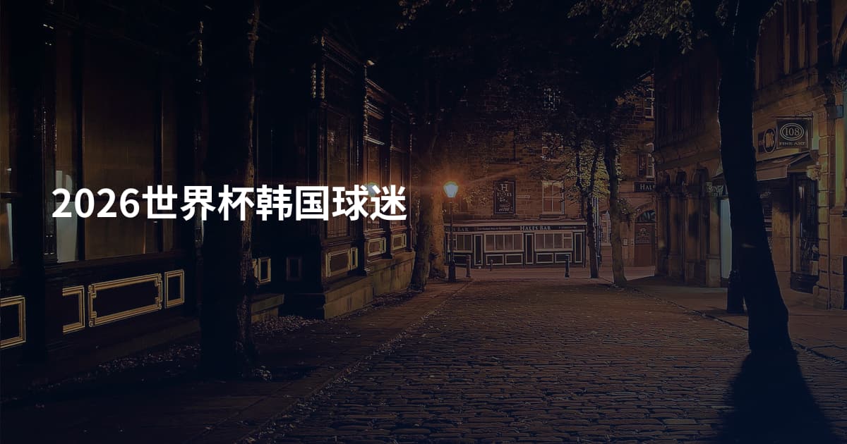 2026世界杯韩国球迷