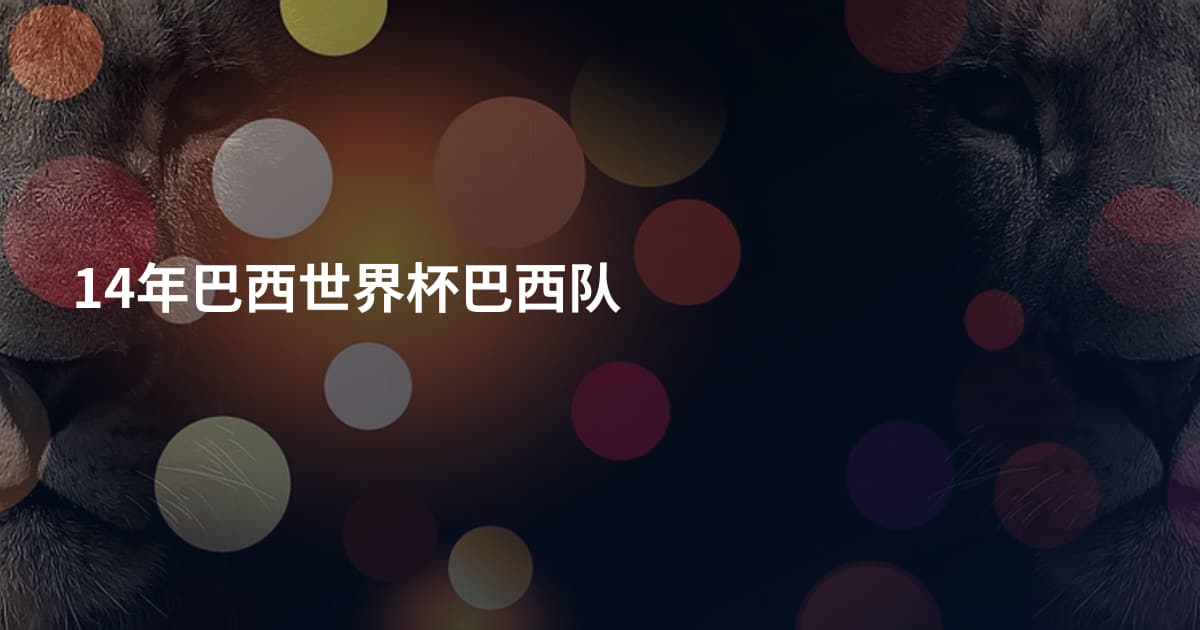 14年巴西世界杯巴西队