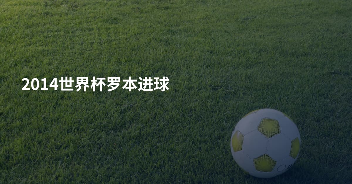 2014世界杯罗本进球