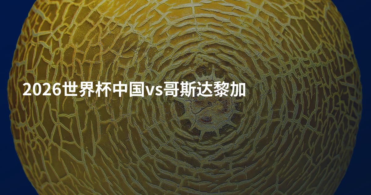 2026世界杯中国vs哥斯达黎加